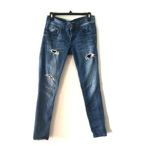Distressed Skinny Jeans - Size 4